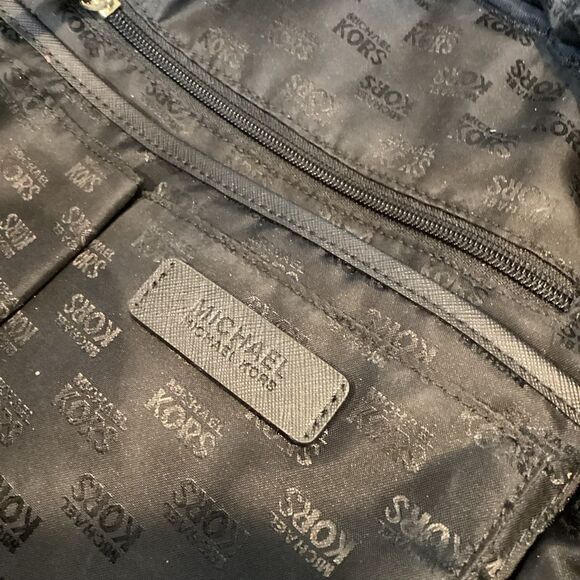 Michael Kors Backpack Jet Set Nylon Black Back Pack Purse Pocketbook Bag main image 10